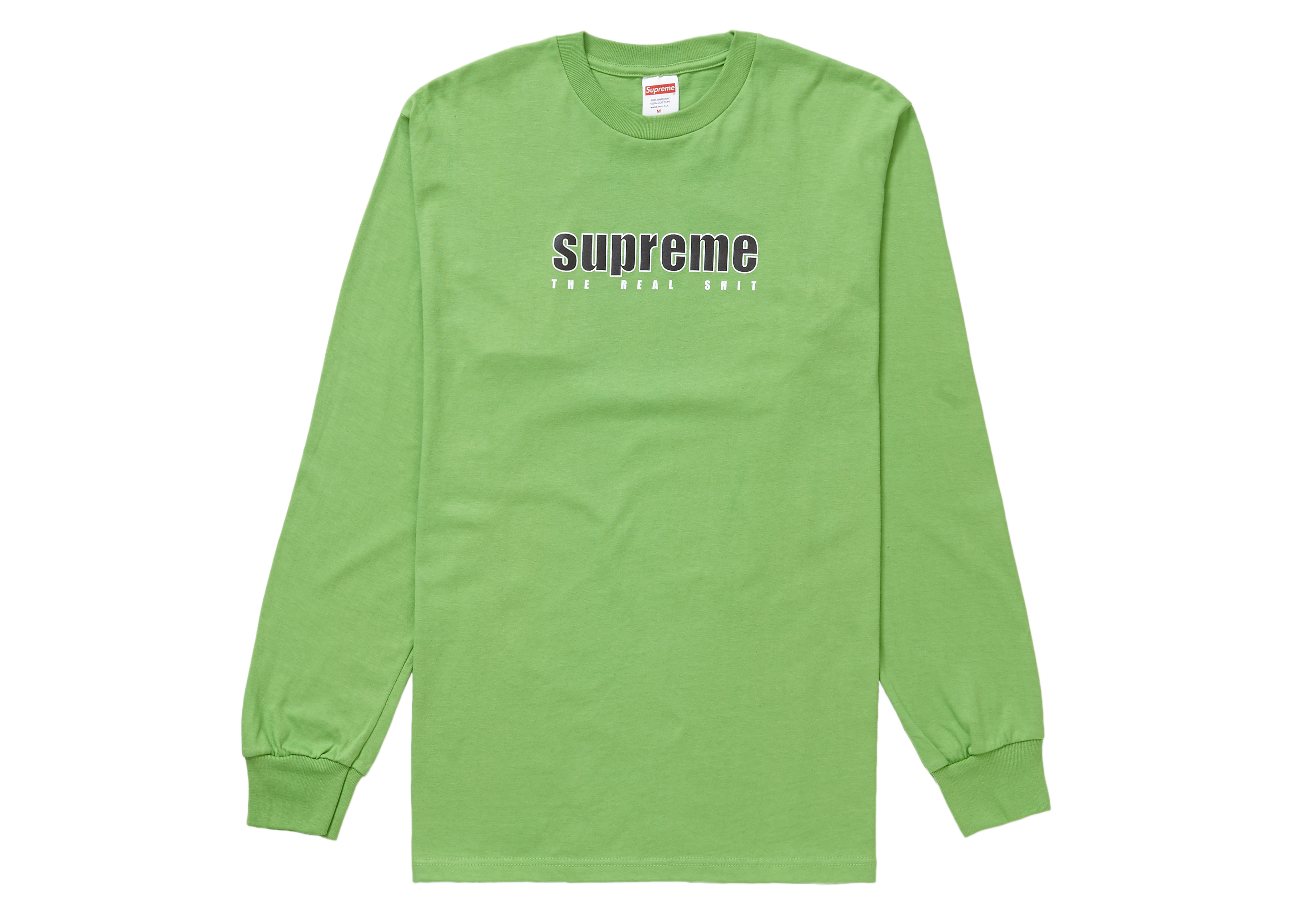 Supreme The Real Shit L/S Tee Green - SS19 - US