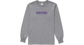Supreme The Real Shit L/S Tee Heather Grey