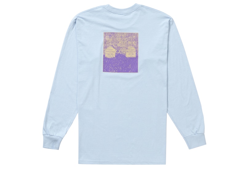 Supreme The Real Shit L/S Tee Light Blue メンズ - SS19 - JP