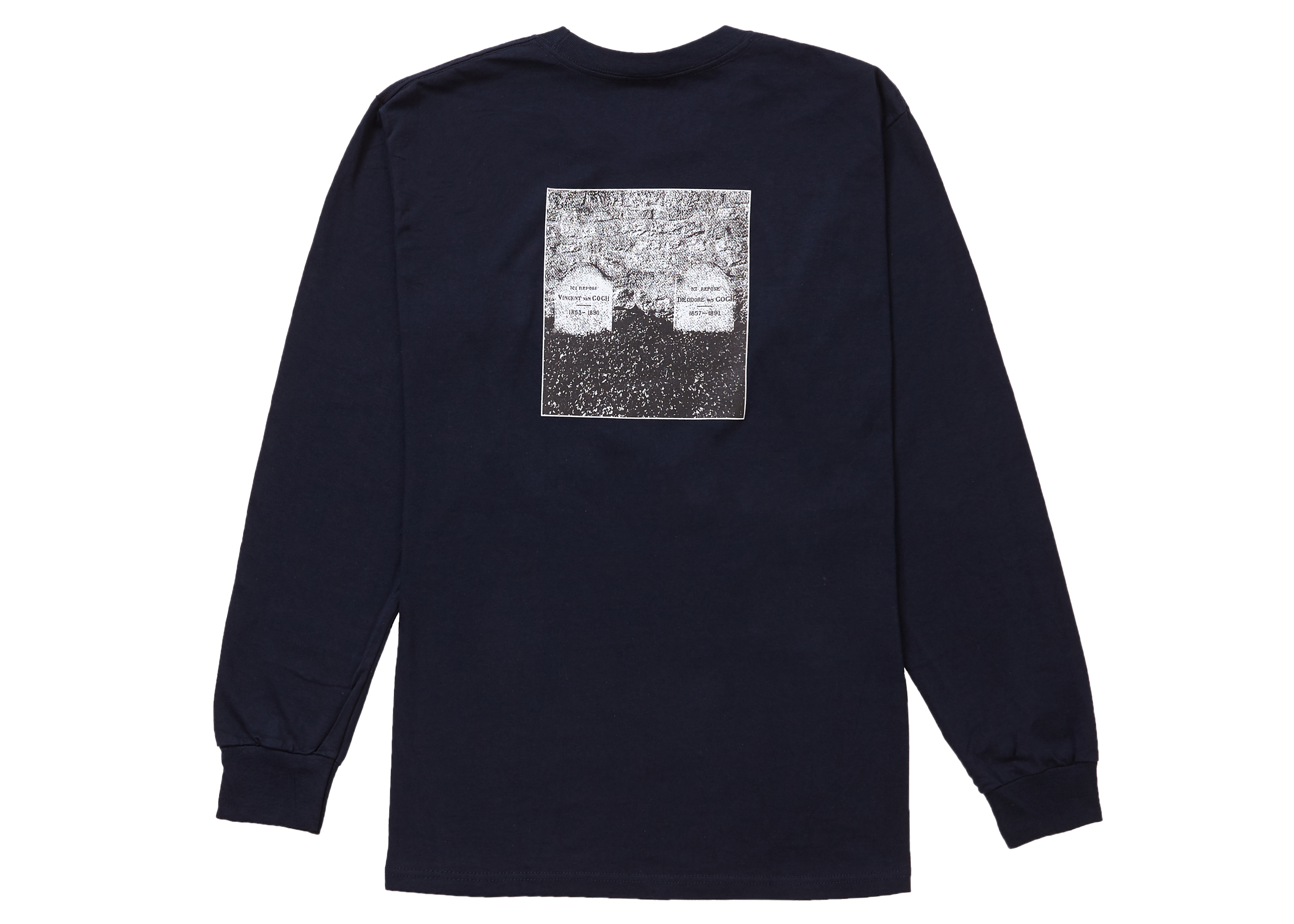 Supreme The Real Shit L/S Tee Navy Men's - SS19 - US