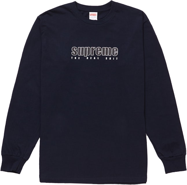 Supreme The Real Sh*t Longsleeve Tee Large Navy SS19