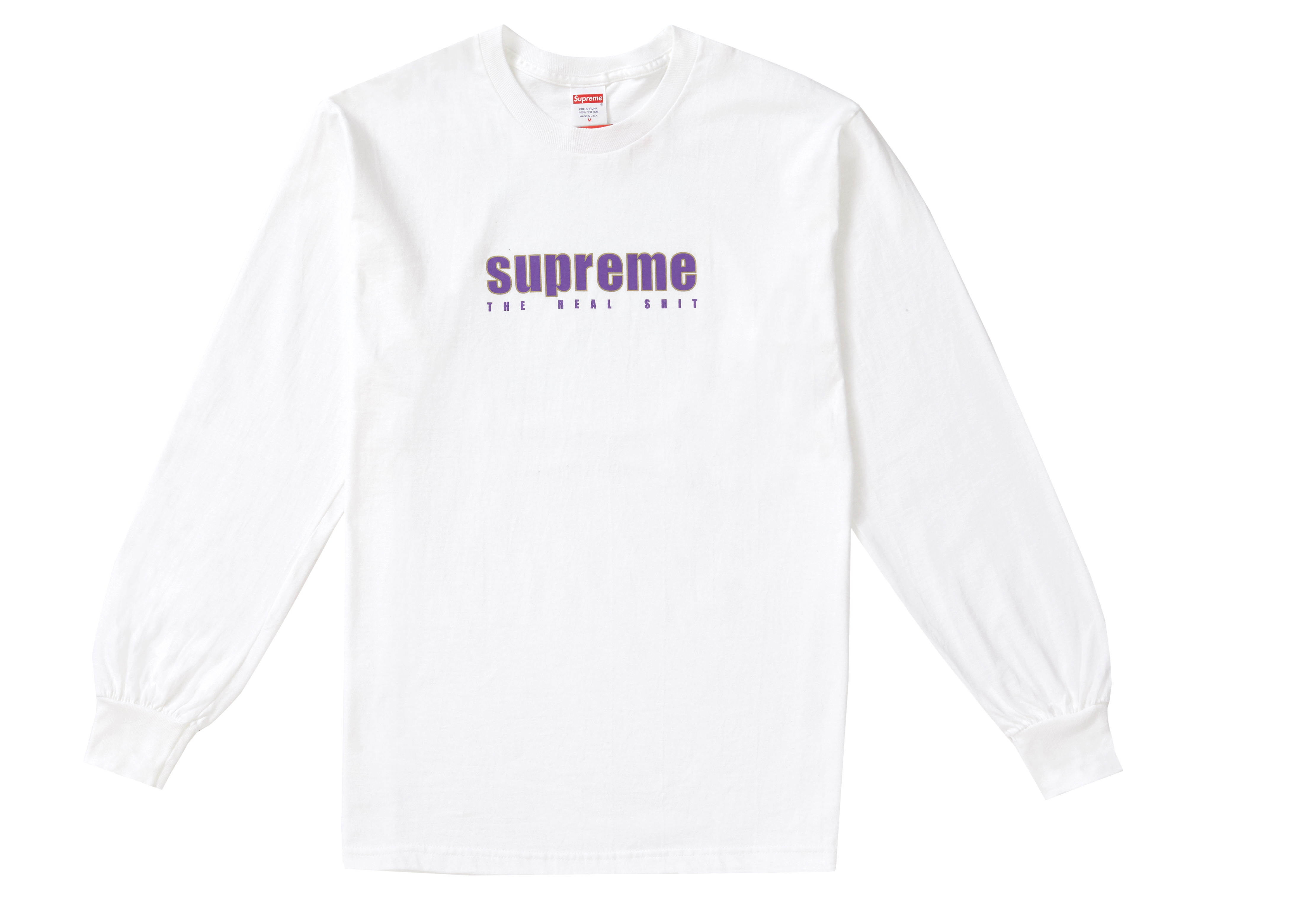 Supreme The Real Shit L/S Tee White