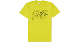 Supreme The Velvet Underground Drawing Tee Yellow