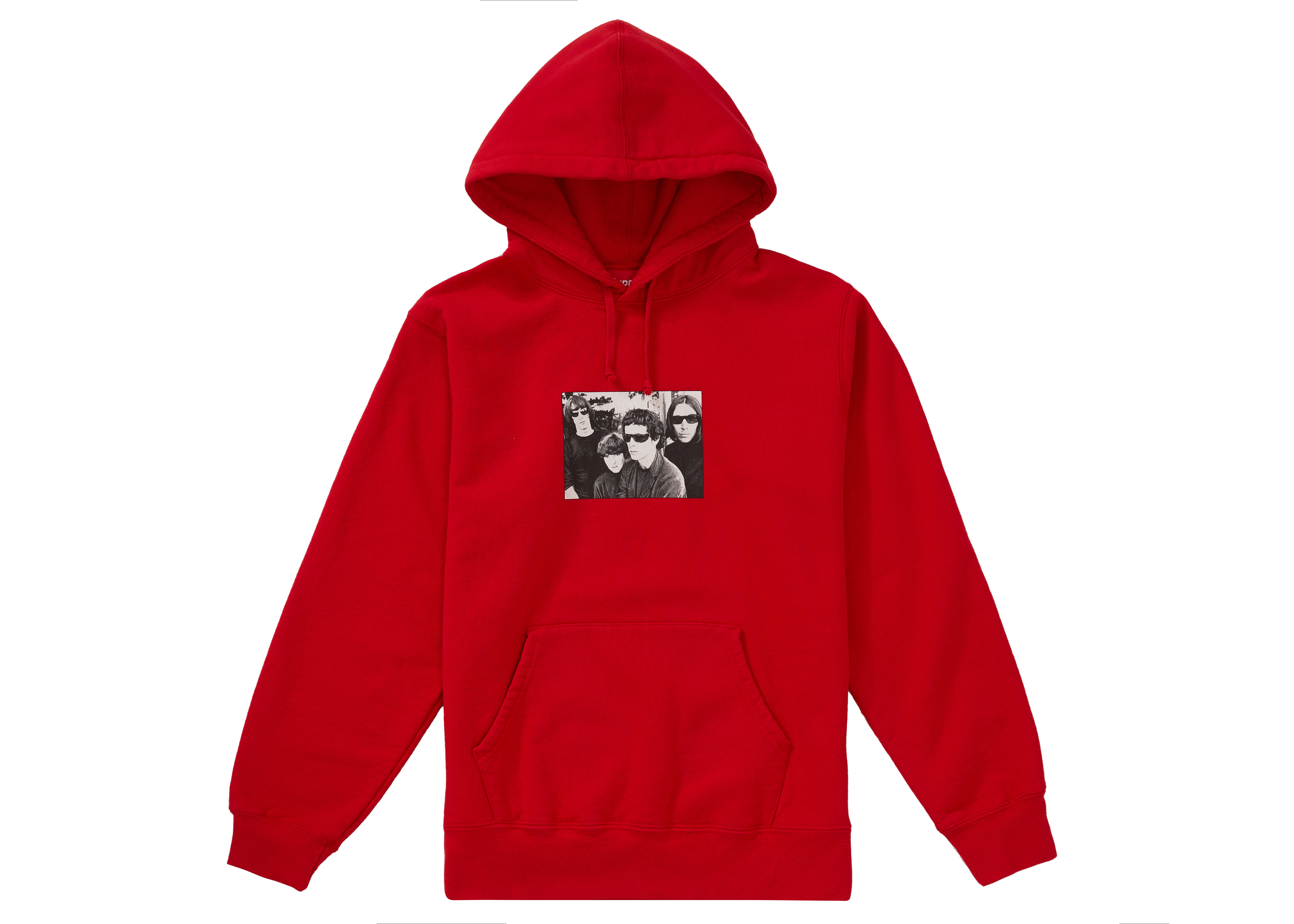 Supreme The Velvet Underground Hooded Sweatshirt Red - FW19 Men's - US