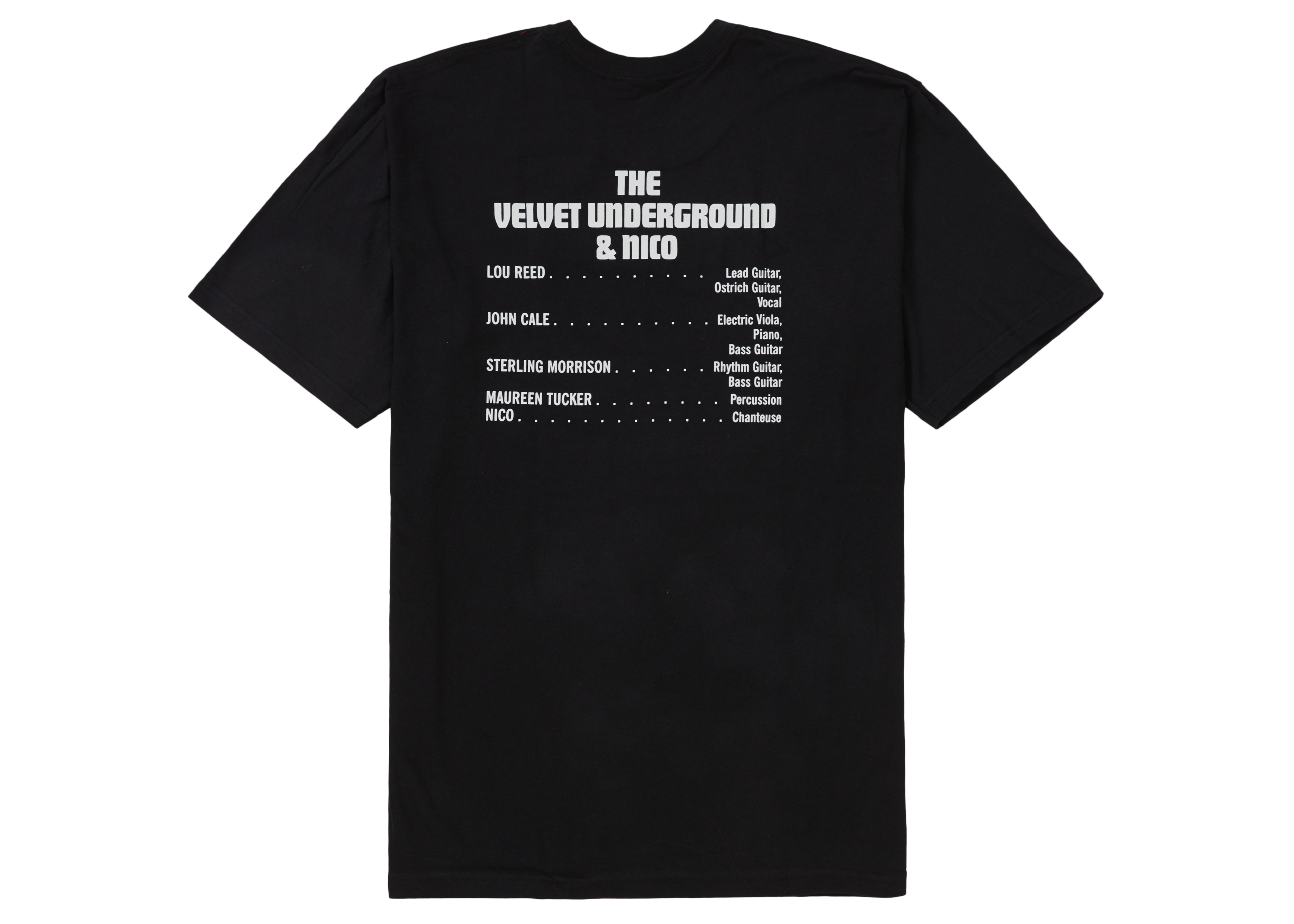 Supreme The Velvet Underground & Nico Tee Black Men's - FW19 - US