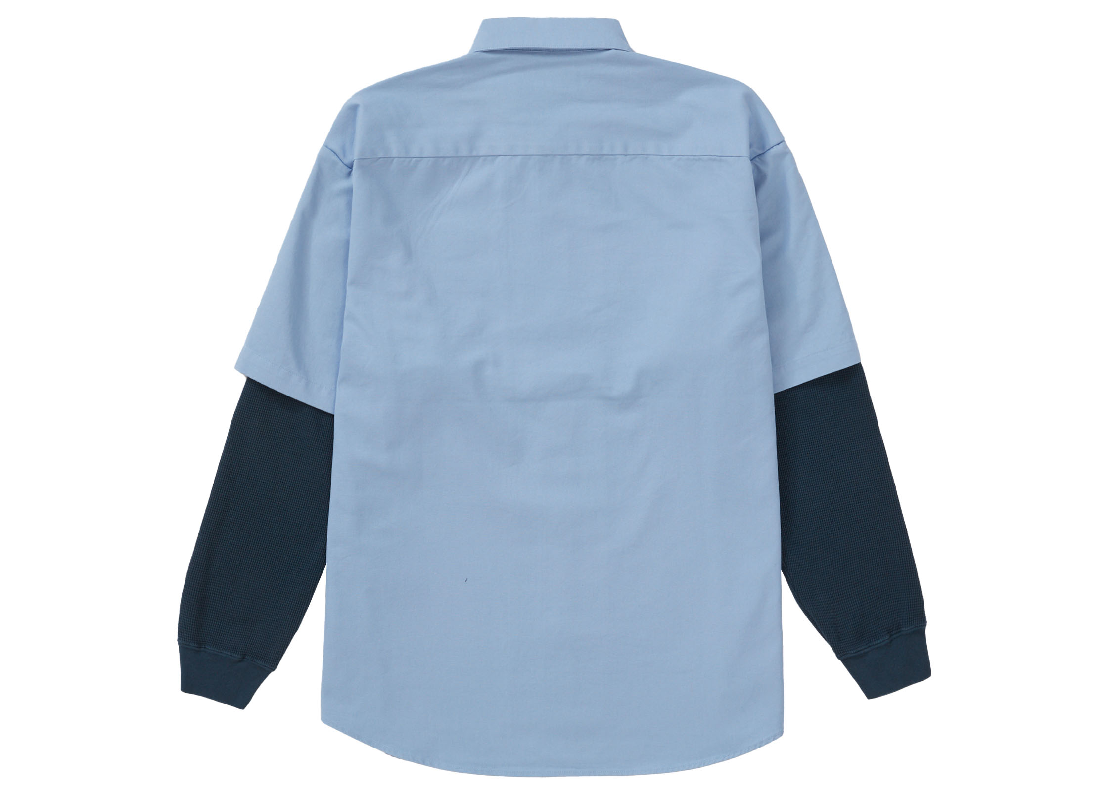 Supreme Thermal Sleeve Work Shirt Light Blue