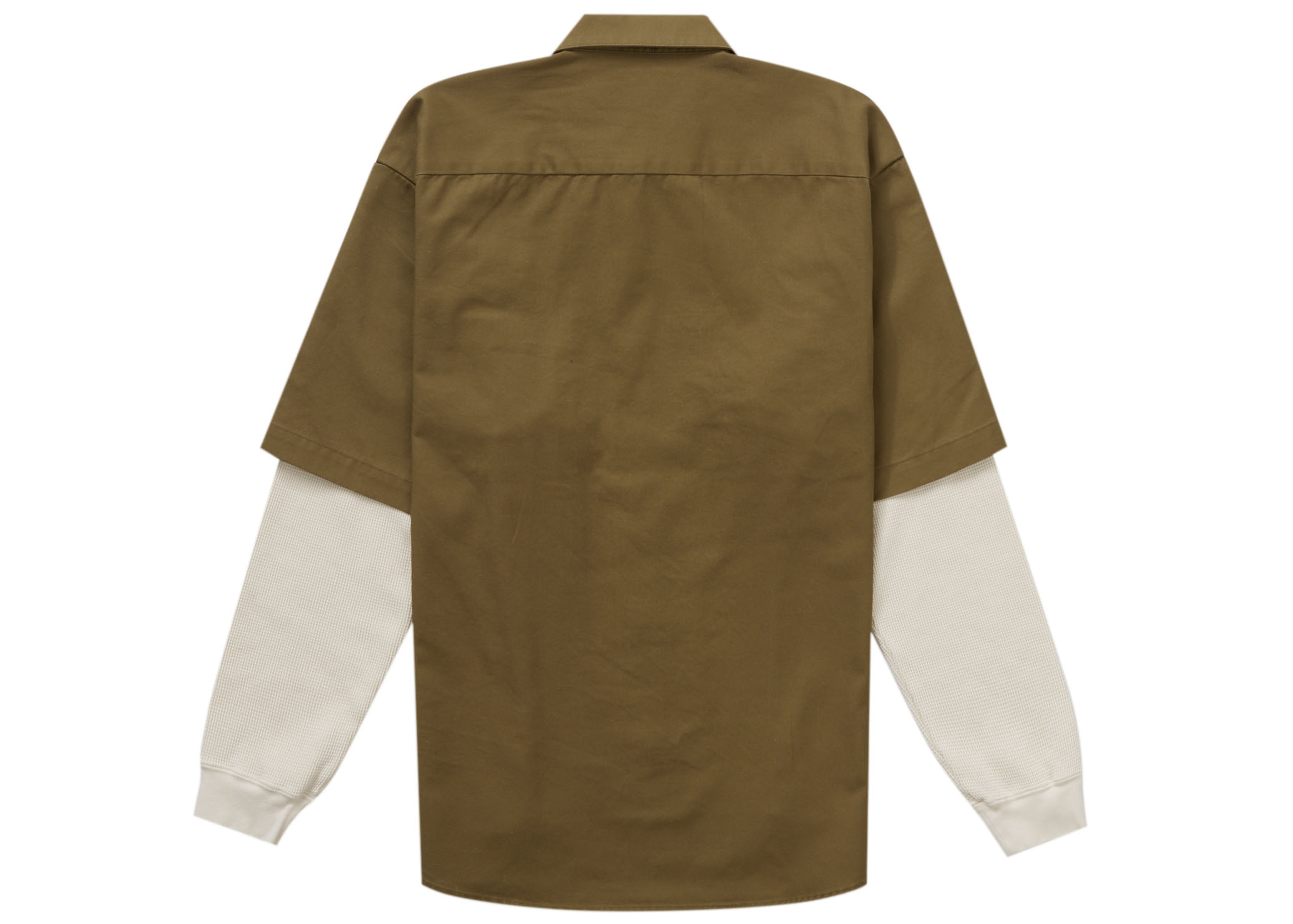 Supreme Thermal Sleeve Work Shirt Olive メンズ - FW23 - JP