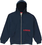 Supreme Thermal Zip Up Sweatshirt Dusty Blue. LARGE BRAND NEW WITH