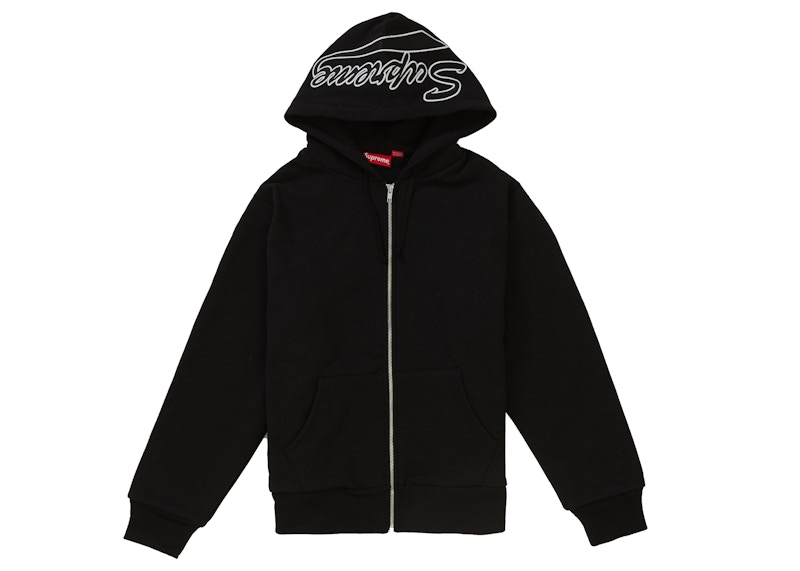 Supreme Thermal Zip Up Sweatshirt Black Men's - FW18 - US