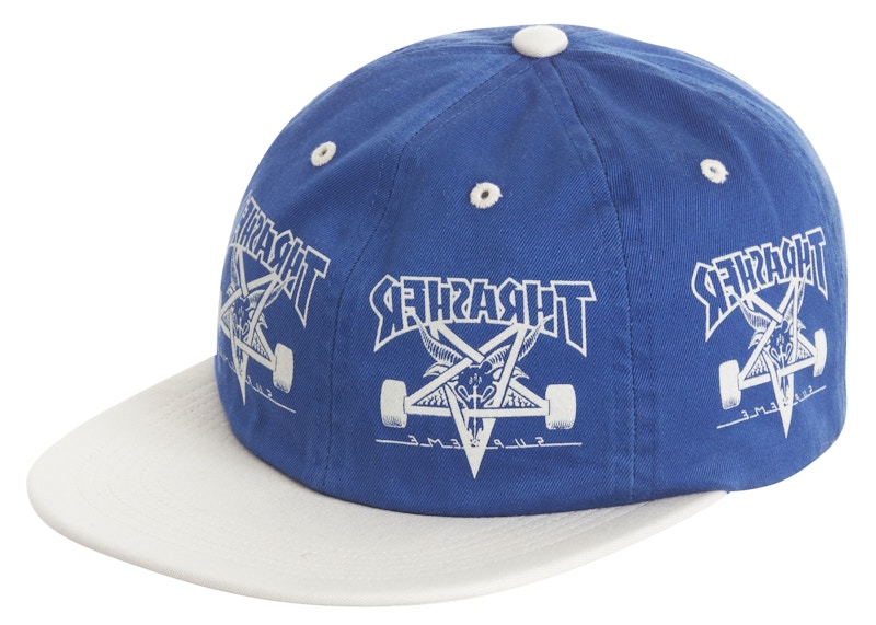 Blue shop thrasher hat