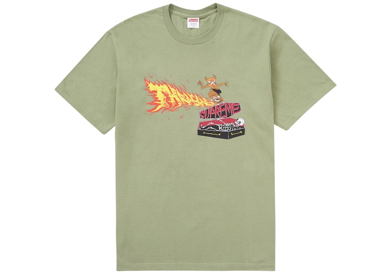 Supreme Thrasher Back Tail Tee Olive Men s FW24 US