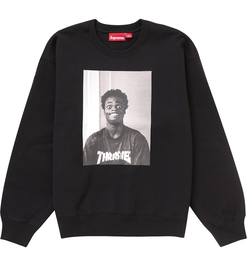 Supreme Thrasher Crewneck Black Men's FW24 US1