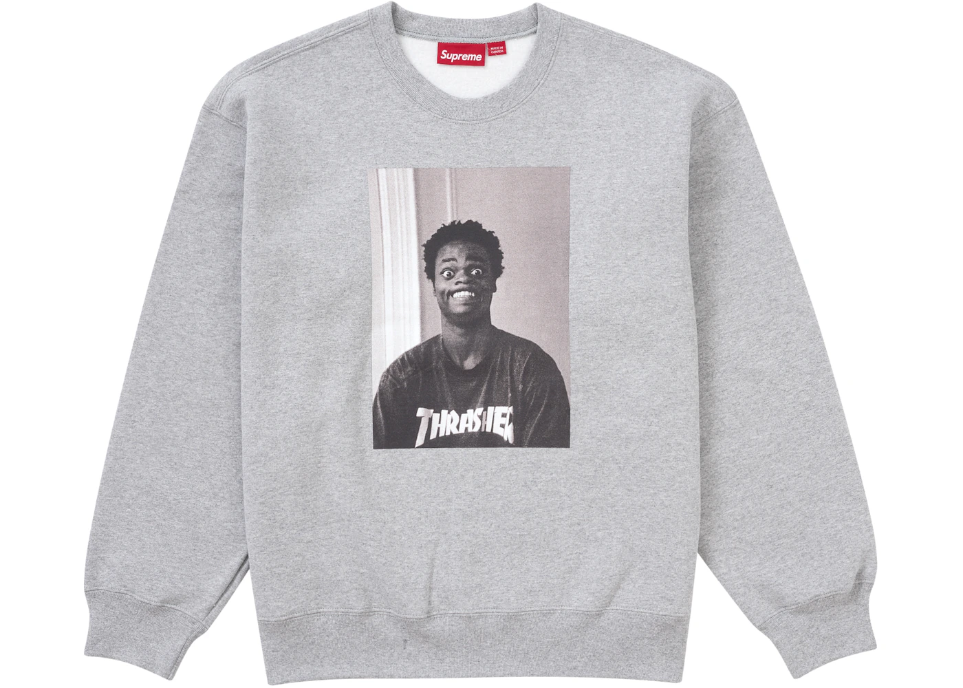 Supreme Thrasher Sweater Heather Grey L - Main Image
