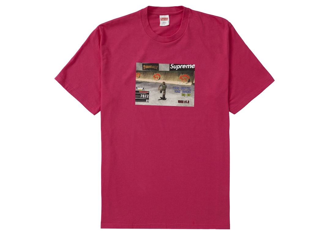 Pre-owned Supreme Thrasher Game Tee Pink
