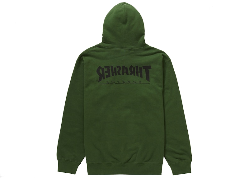 Green clearance supreme sweatshirt