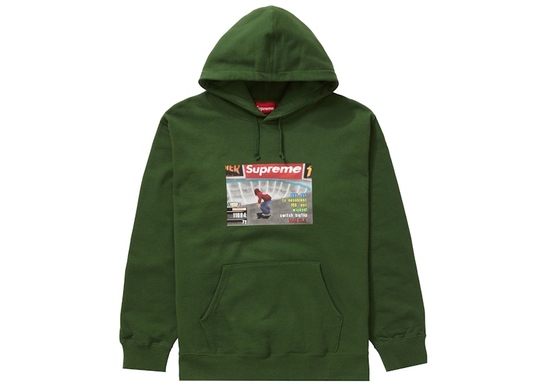 Supreme Thrasher Hooded Sweatshirt Green