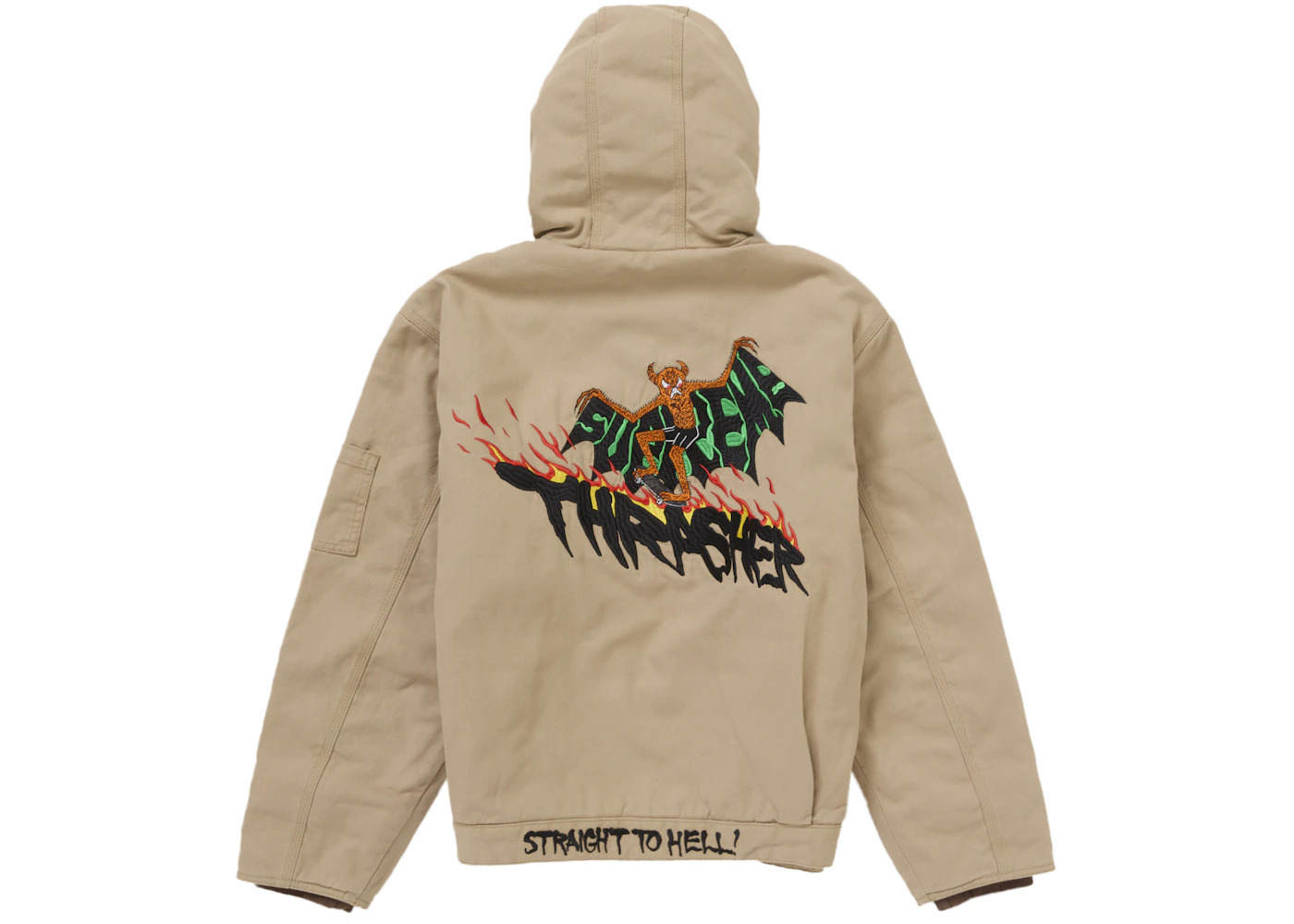 Supreme Thrasher Hooded Work Jacket Brown Men's FW24 US