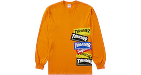 Supreme Thrasher Multi Logo L/S Tee Orange