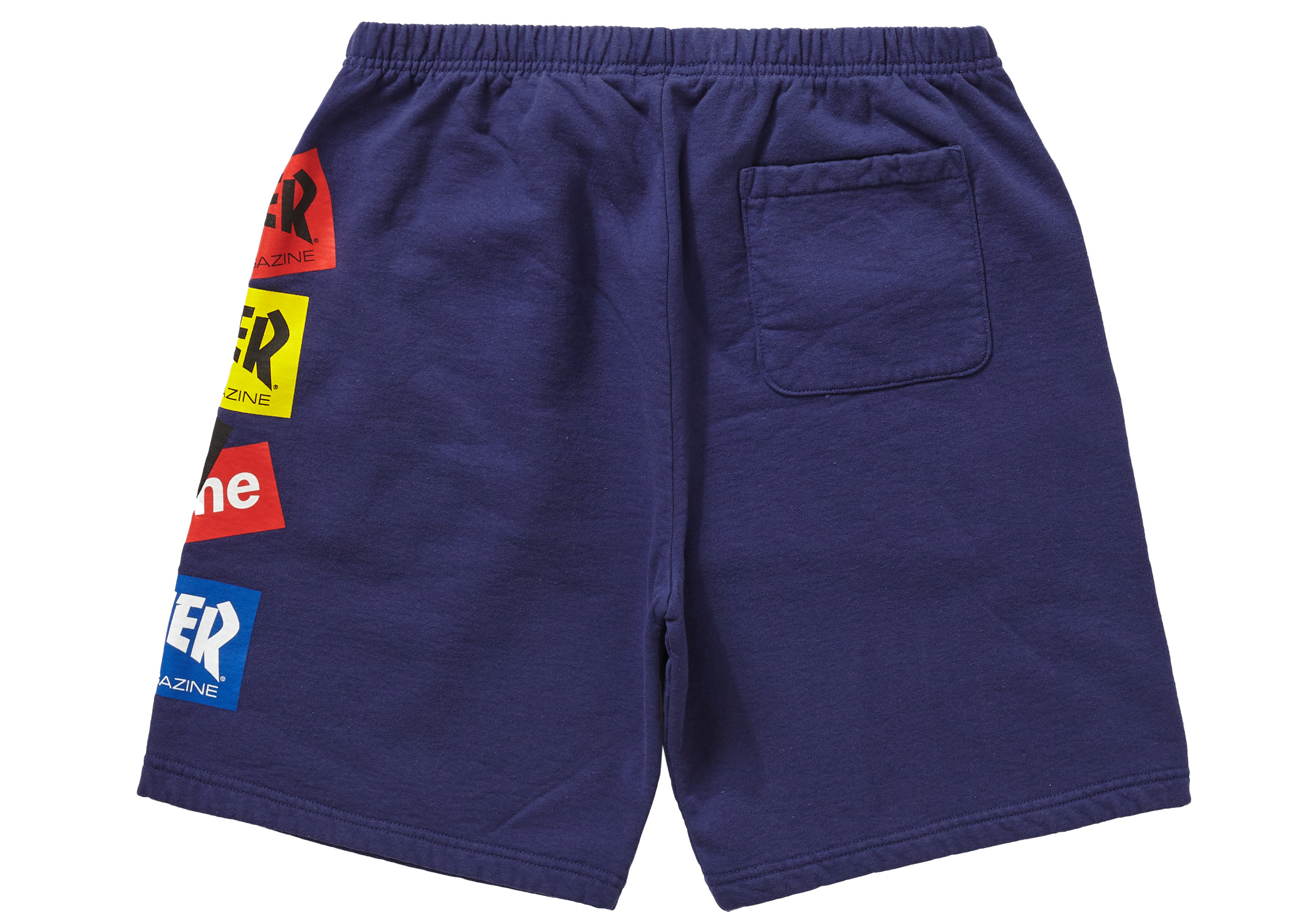 Supreme Thrasher Multi Logo Sweatshort Washed Navy