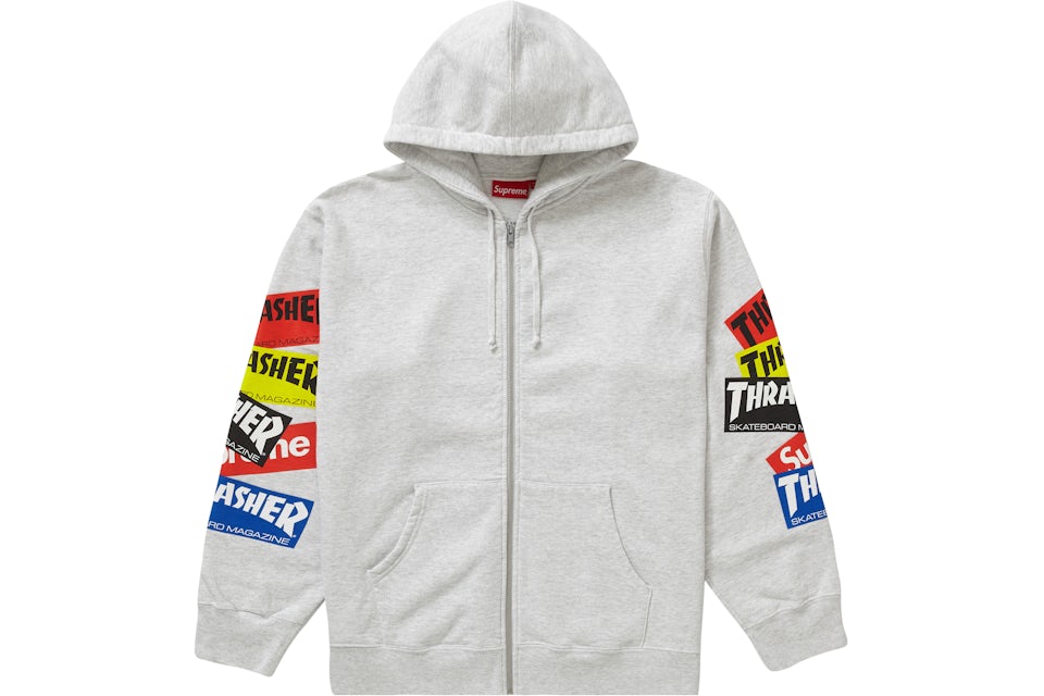 Supreme thrasher zip up hoodie Clearance