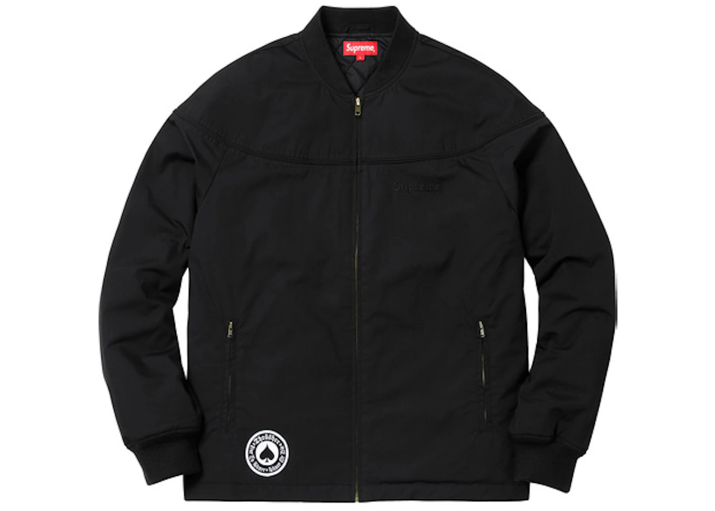 Supreme Thrasher Poplin Crew Jacket Black Men's SS17 US