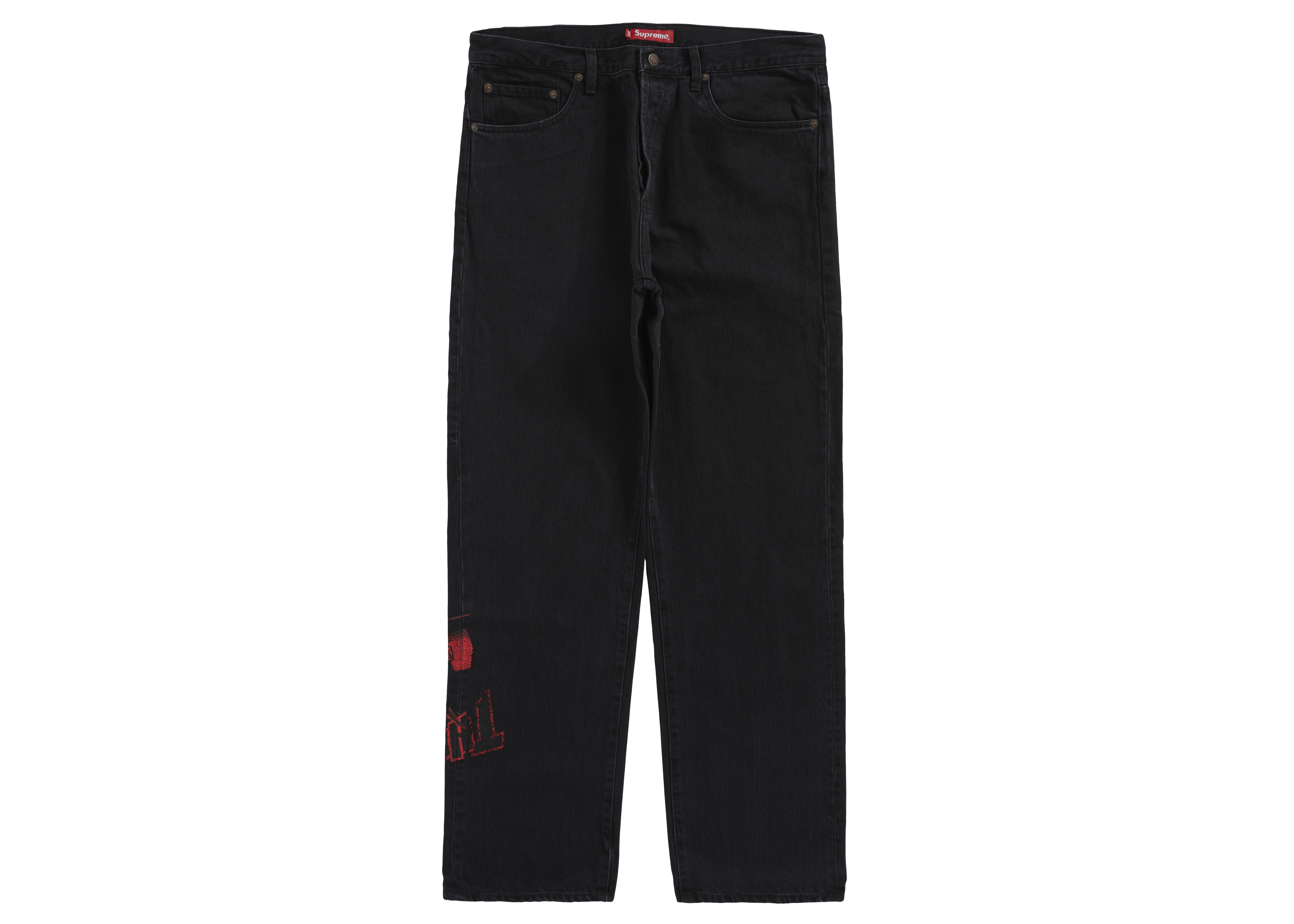 Supreme Thrasher Regular Jean Washed Black Men's - FW21 - GB