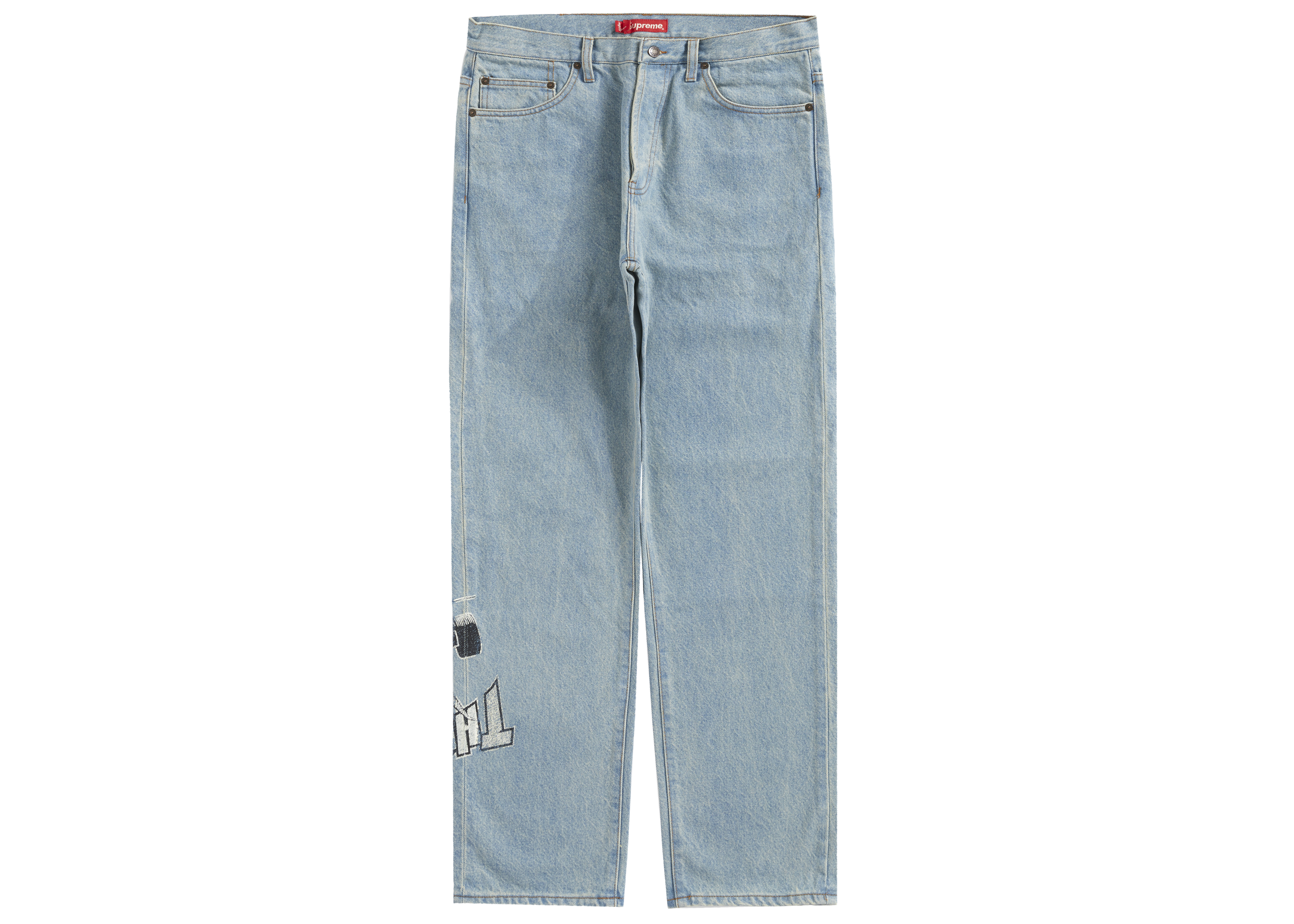 最新最全の  18SS Floral Jeans Regular Washed Supreme デニム/ジーンズ