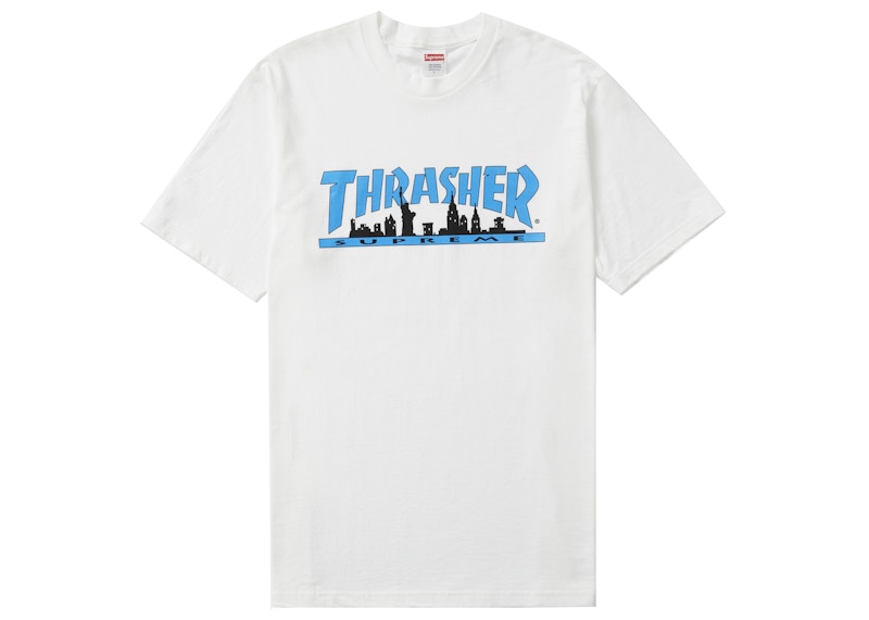 Supreme Thrasher Skyline Tee White - FW21 Men's - US