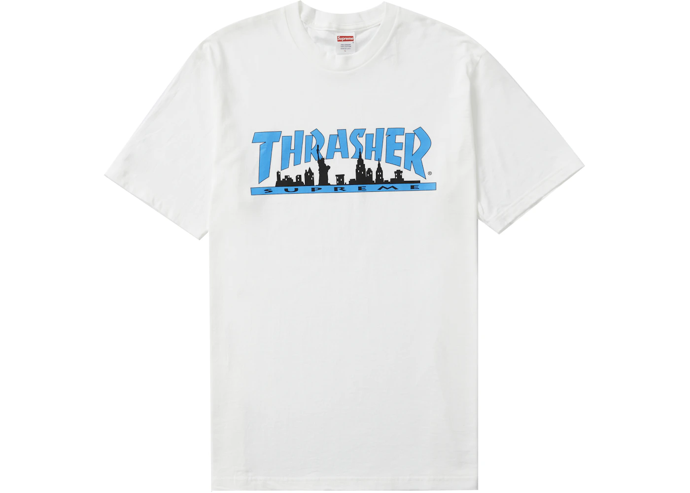 Supreme Thrasher Skyline Tee White Men's FW21 GB