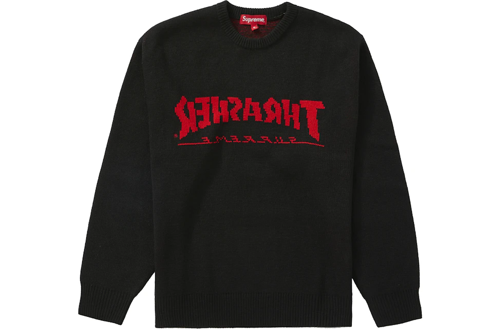 Supreme Thrasher Sweater Black Fw21 Supreme Thrasher Sweater Black Fw21