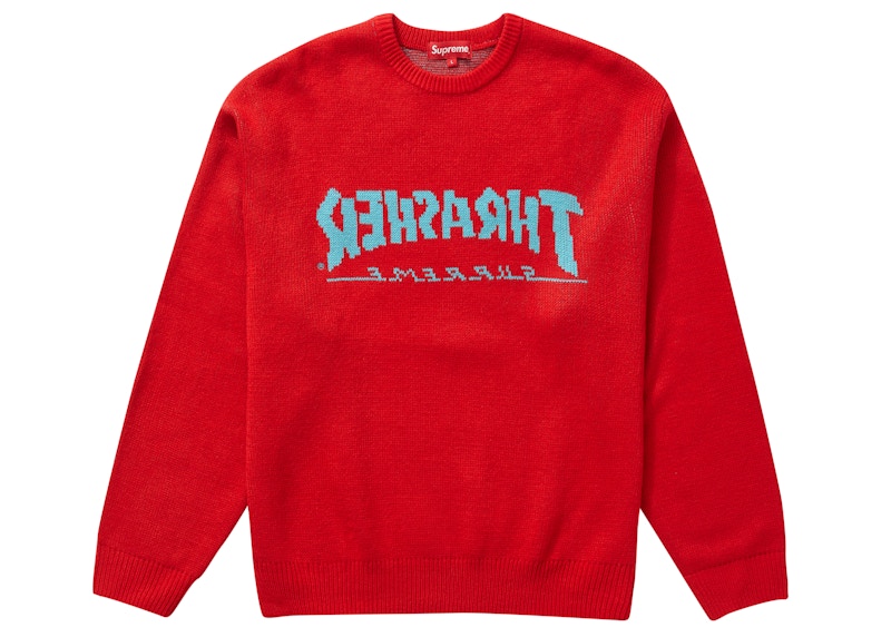 Supreme Thrasher Sweater Red Men's - FW21 - GB