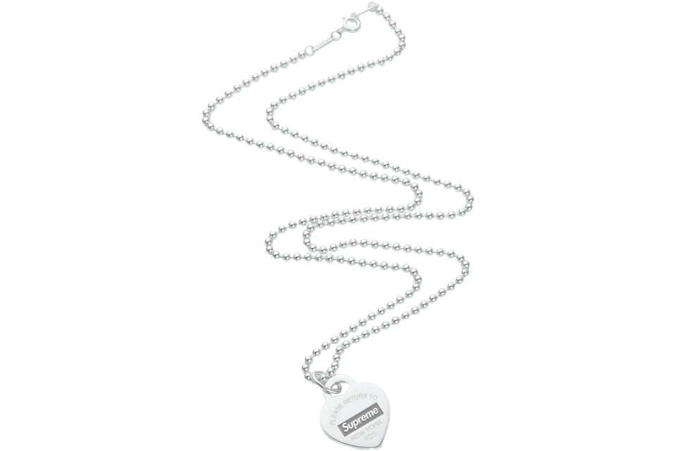Supreme Tiffany & Co. Ciondolo Return to Tiffany Heart Tag Pendant argento