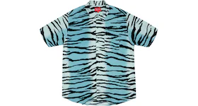 Supreme Tiger Stripe Rayon Shirt Teal