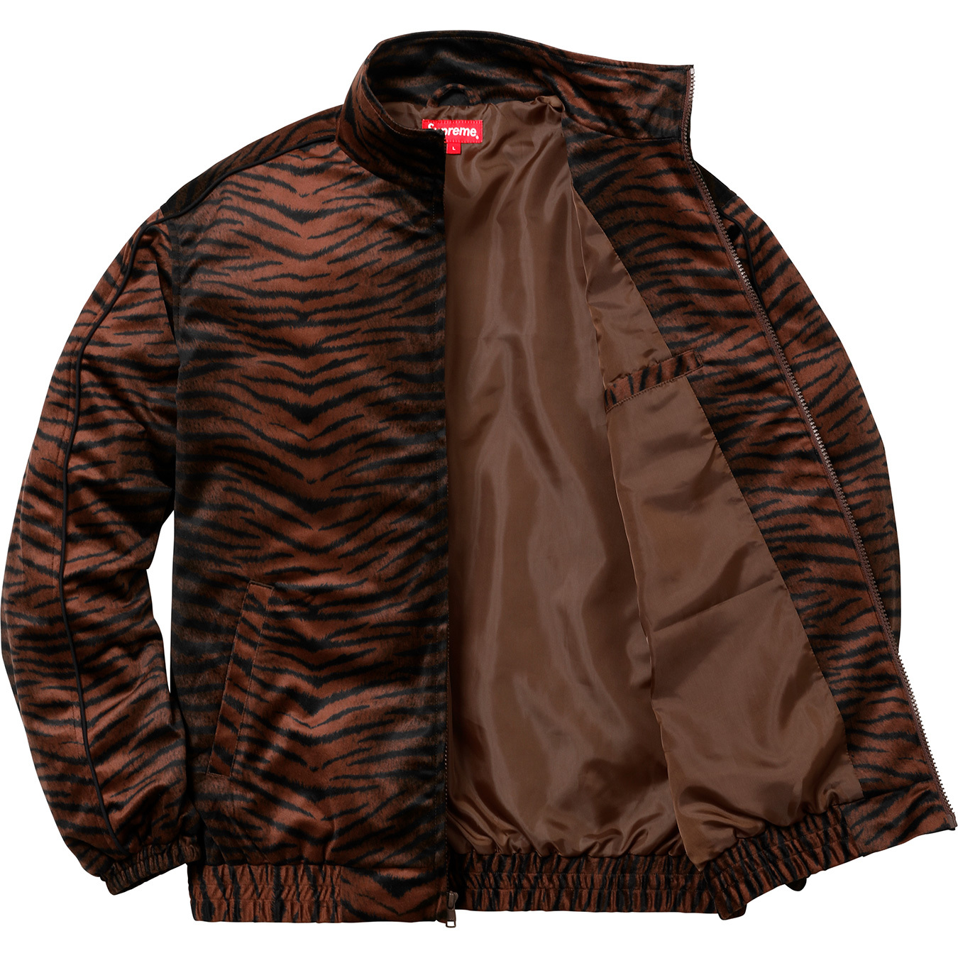 Supreme Tiger Stripe Track Jacket Brown Men's - SS18 - US