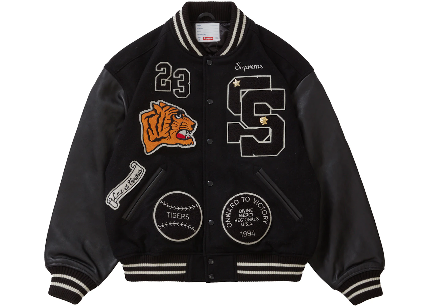 Vintage supreme varsity jacket Clearance