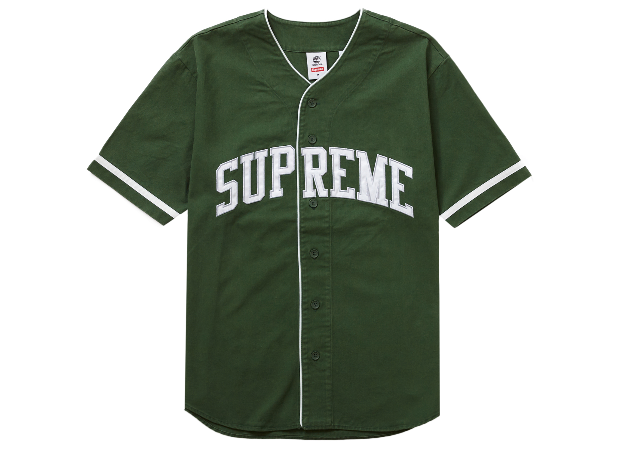 Supreme Timberland Baseball Jersey Green