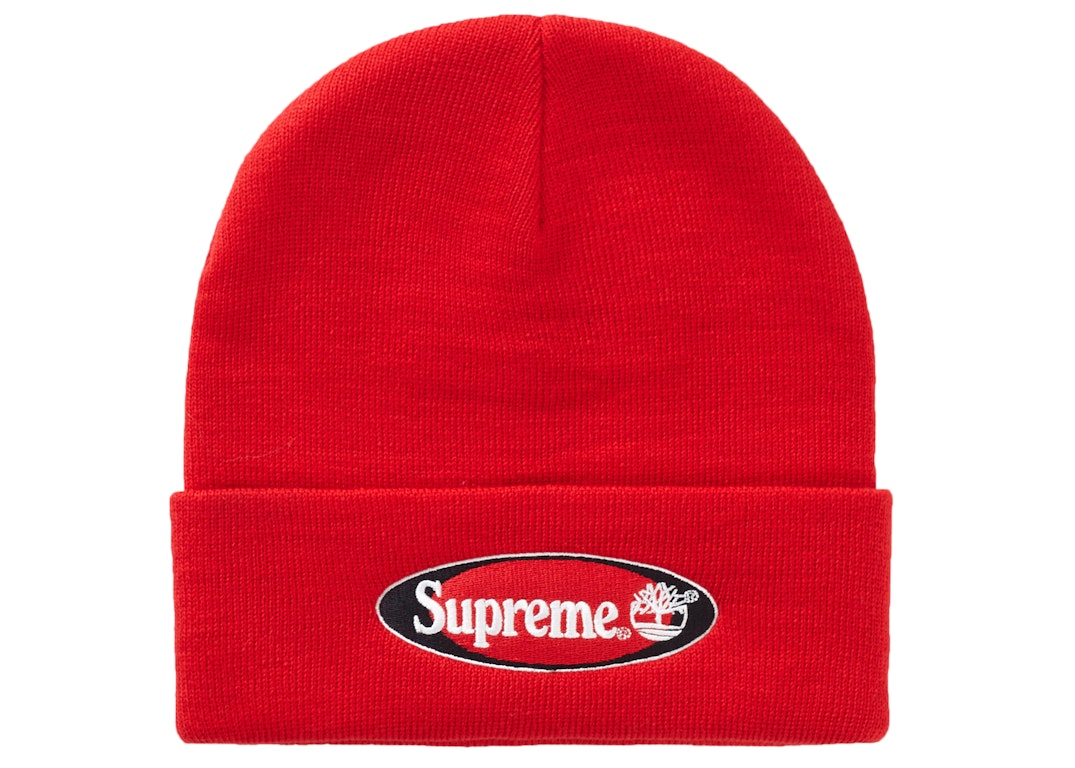 Pre-owned Supreme Timberland Beanie Red