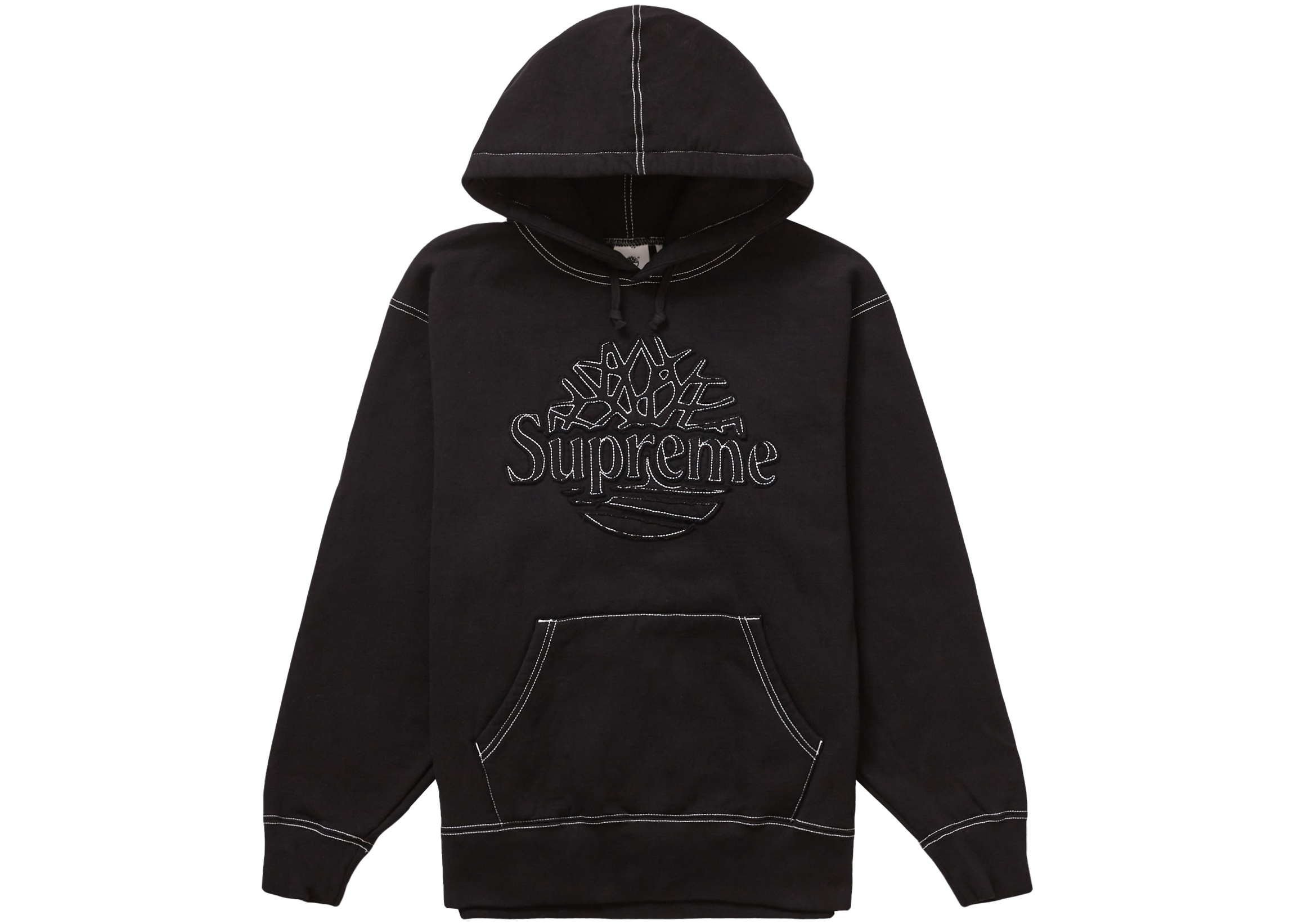 Supreme Timberland Hooded Sweatshirt (SS23) Black Men's - SS23