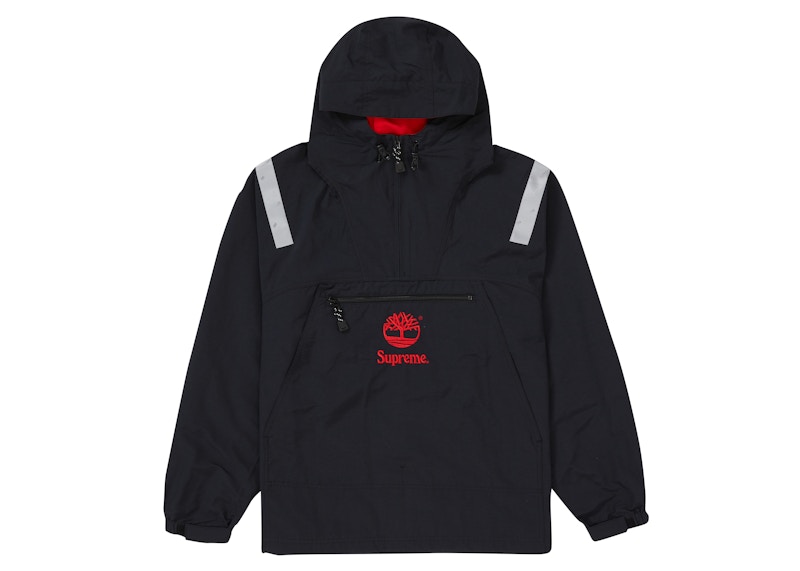 Supreme Timberland Reflective Taping Anorak Black Men s SS21 US