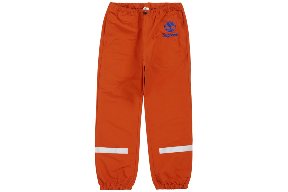 Pre-owned Supreme Timberland Reflective Taping Track Pant Rust