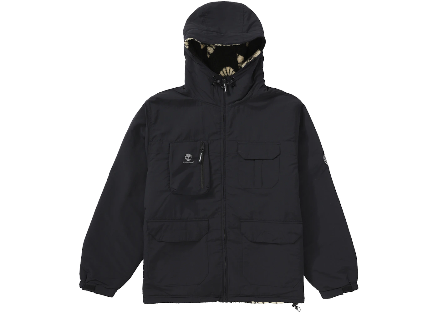 Supreme Timberland Reversible Ripstop Jacket Black Men's FW21 US
