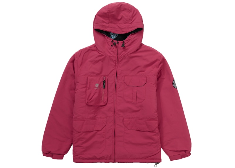 Supreme Timberland Reversible Ripstop Jacket Burgundy Men's - FW21