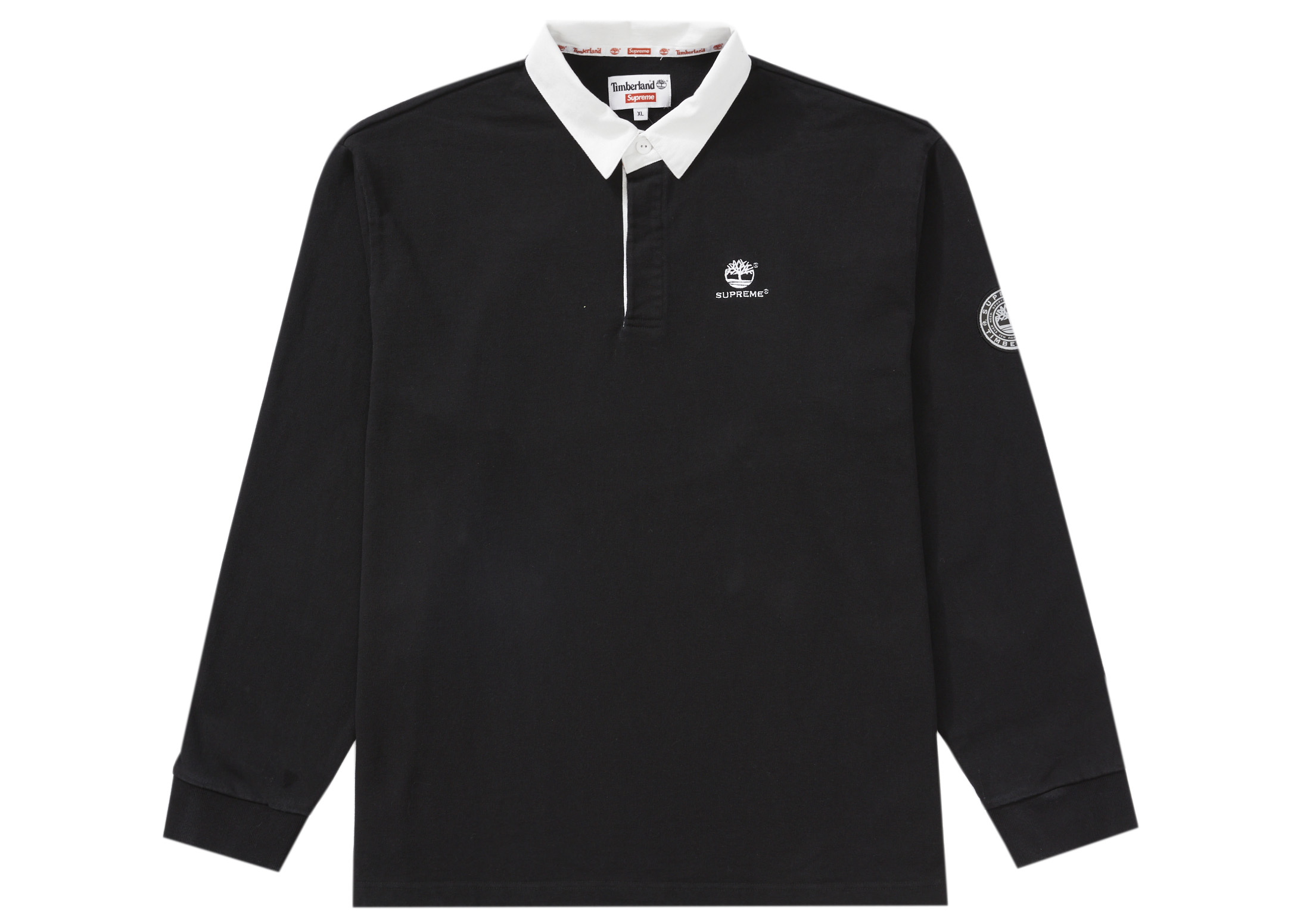 売上 ✨コラボ・未使用品✨Supreme ×Timberland Rugbyシャツ 黒