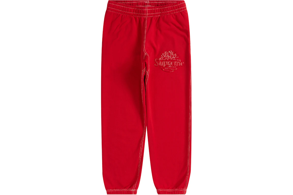 Supreme Timberland Sweatpant Red - SS23 - FR