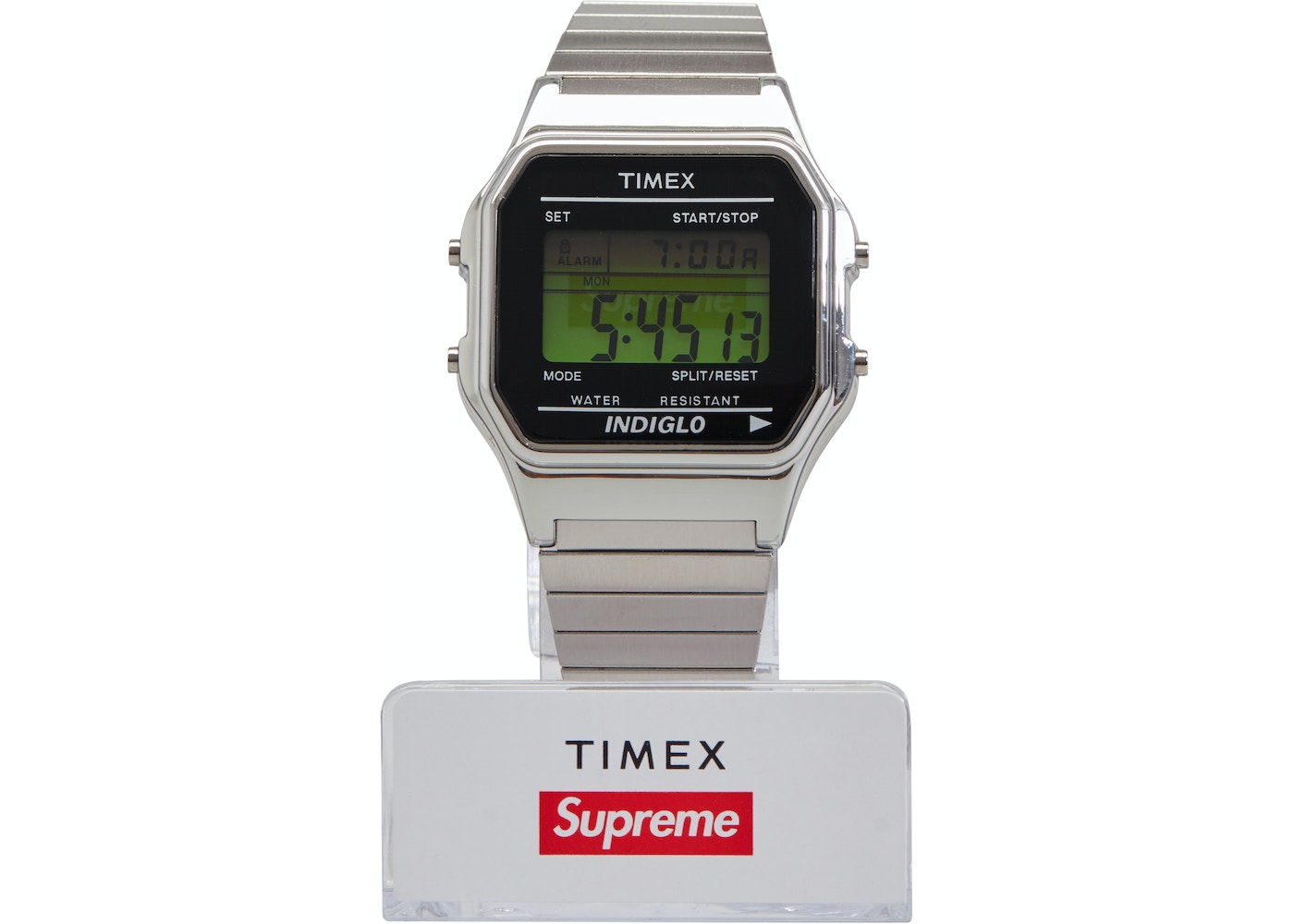 Supreme Timex Digital Watch Silver - FW19