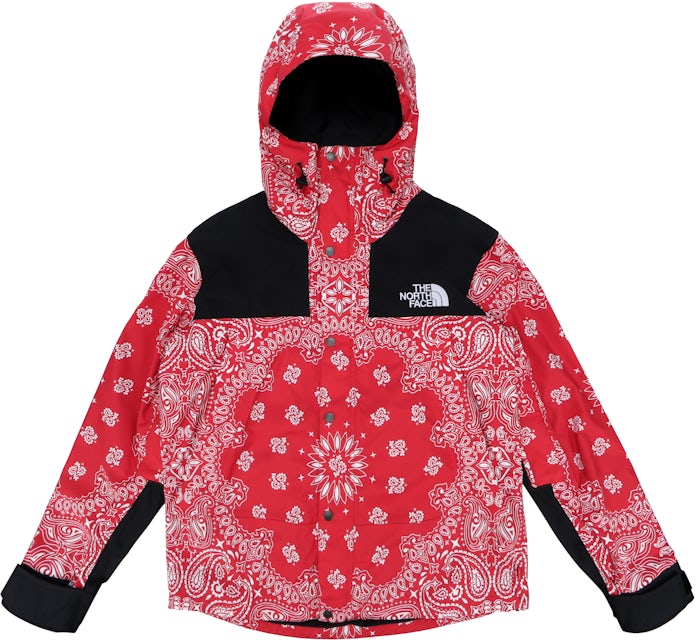 Supreme North Face Bandana Mountain Jacket- 2014: Red (rare