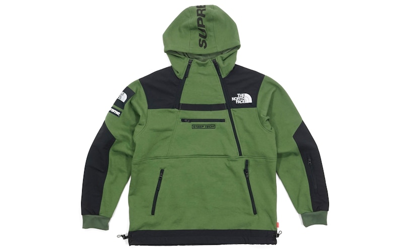 Supreme The North Face Steep Tech Hooded Sweatshirt Olive