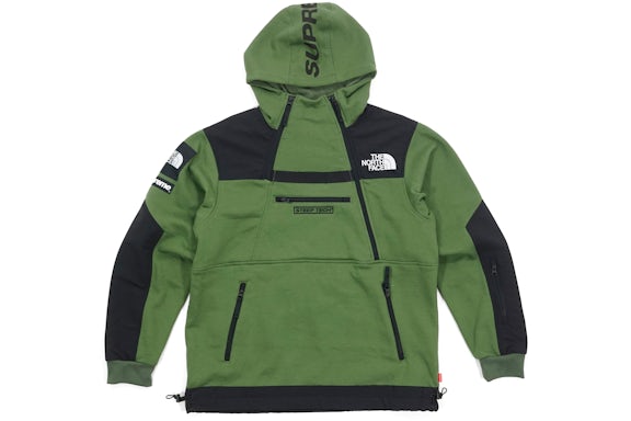 Sudadera con capucha Supreme The North Face Steep Tech Verde oliva