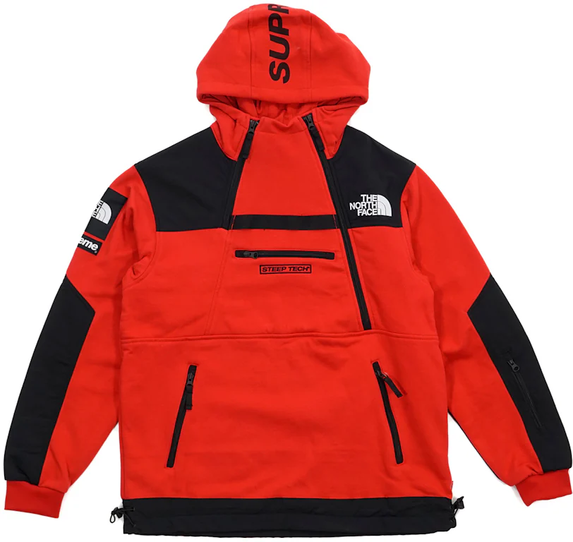 Supreme The North Face Steep Tech Hooded Sweatshirt Red Men's - SS16 - US