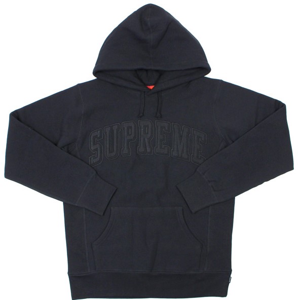 Supreme Tonal Arc Hooded Sweatshirt Black Men's - SS16 - US